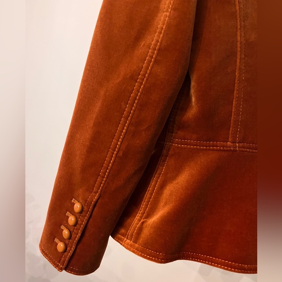 Tory Burch Velvet Button-up Blazer - Picture 8 of 11